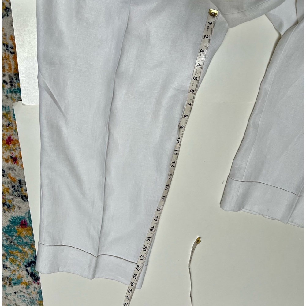 Jones New York white linen pants - Picture 9 of 11